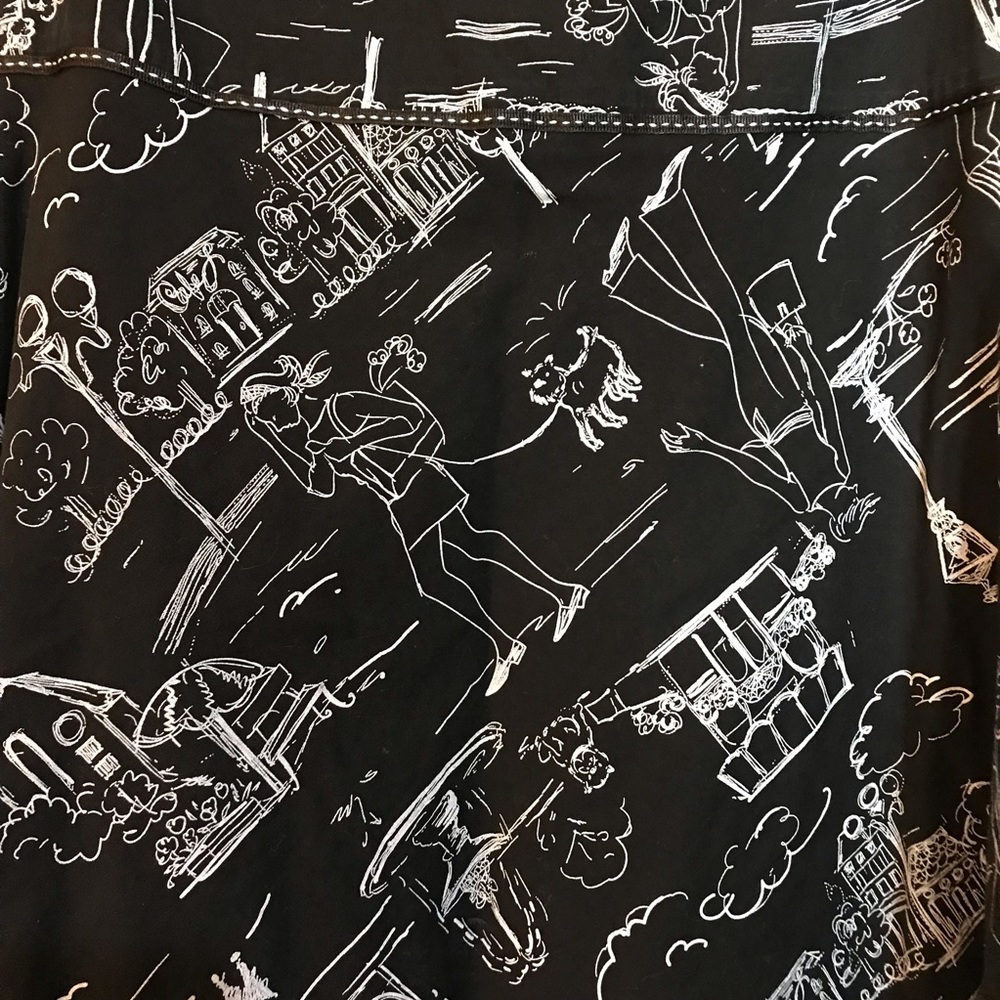 Lapis skirt black with a cute fun print size M - Picture 2 of 6